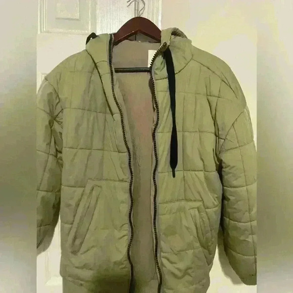 Avec Les Filles Jackets & Blazers - Avec Les Filles womens water resistant quilted hoodie jacket size xs